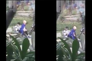 Hai em teen chơi thú nhún ở công viên Tuổi trẻ | cong vien