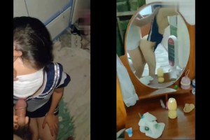 Đưa em về tuổi mới lớn với bộ đồ nữ sinh bên bàn trang điểm | BJ #074c18